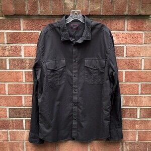 Untuckit Long Sleeve Button Up Shirt sz XL Gray